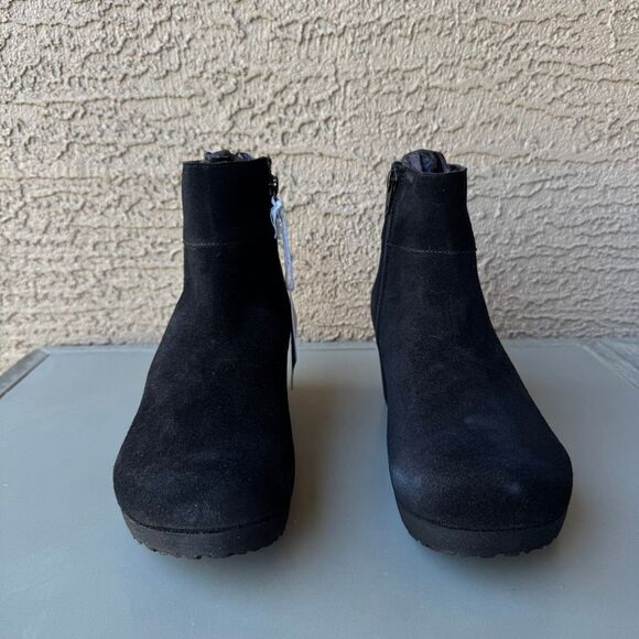 Birkenstock Papillio Ebba Wedge Boots Women’s 9US or 40EU Black Suede Leather - Picture 2 of 14